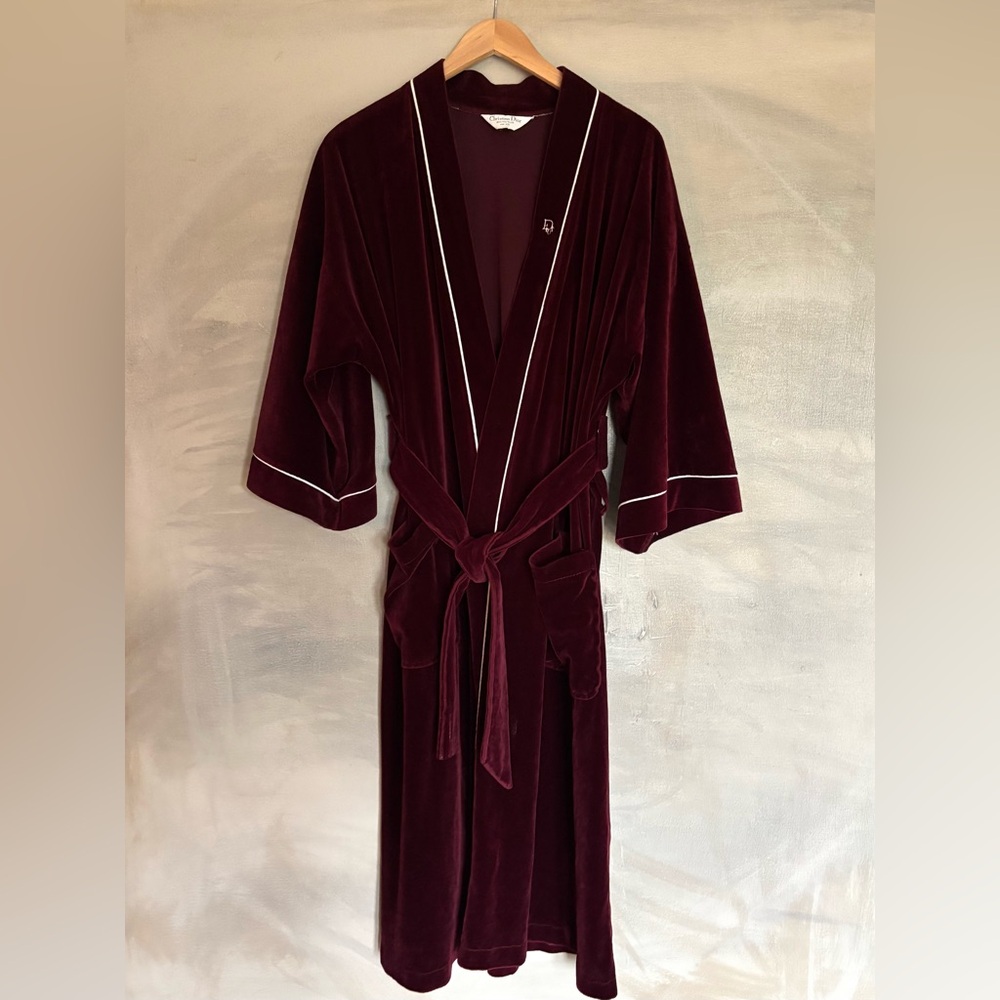 Vintage Dior Velvet Robe